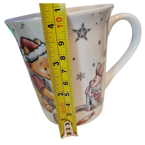 Disney Winnie The Pooh Mug Christmas Piglet Ceramic Santa Bear Tea Coffee Cup - Picture 7 of 7